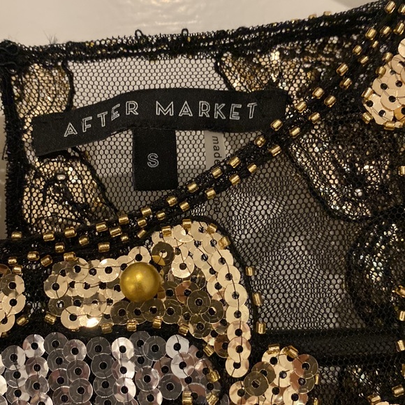 Sequin see thru mesh top - Picture 2 of 3